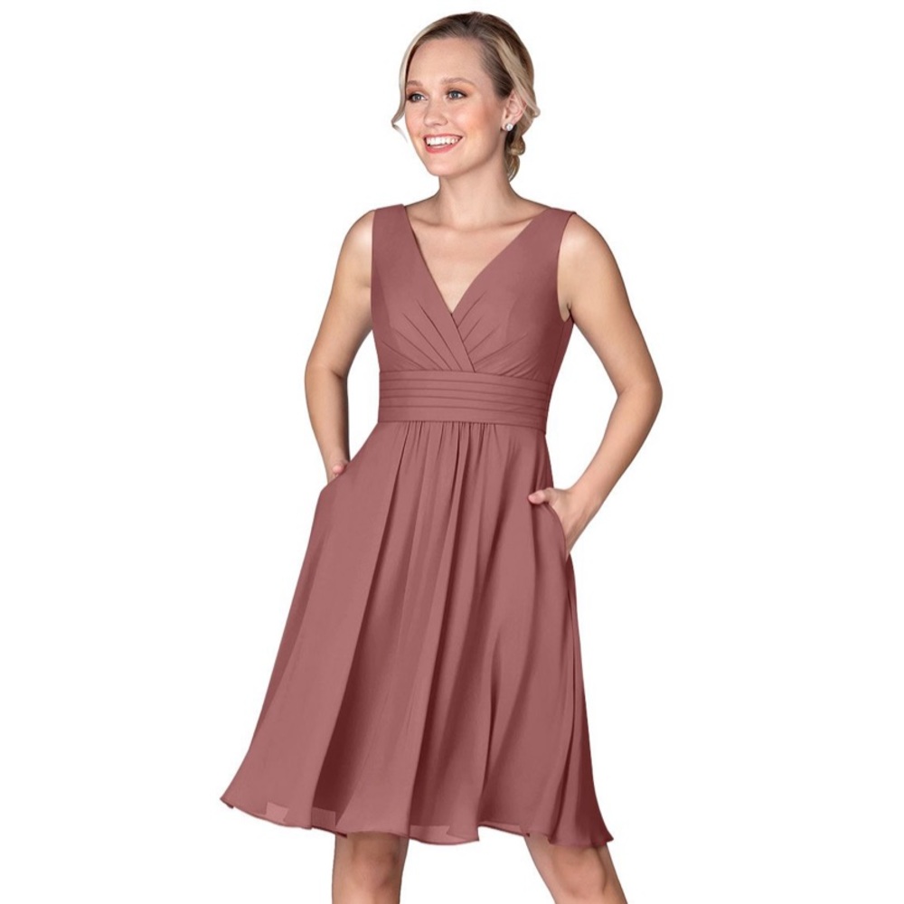 Azazie Kyla Bridesmaid Dress in Desert Rose
